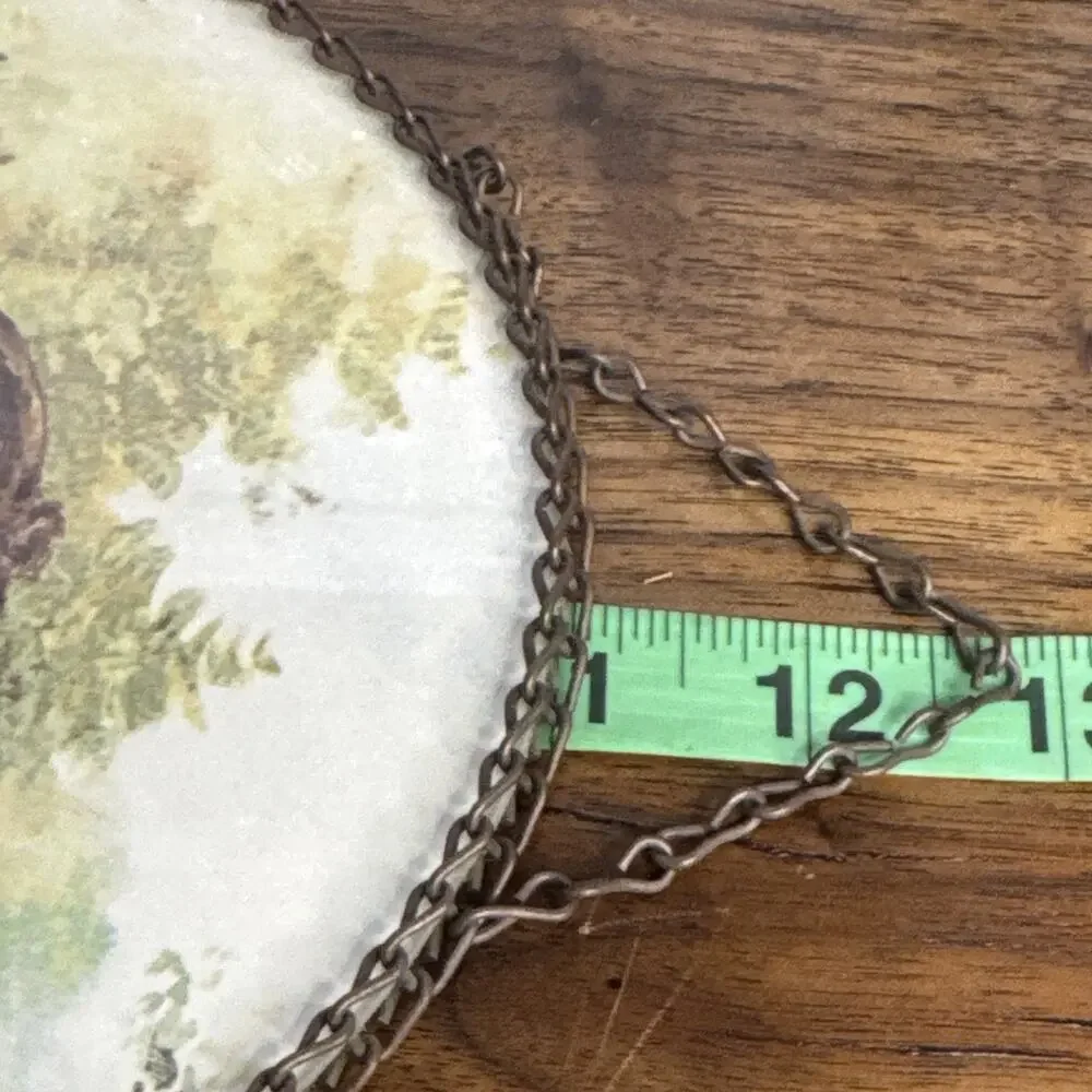 Maud Humphrey Bogart “ A Day In The Country” Oval Filigree Frame Flue Cover
